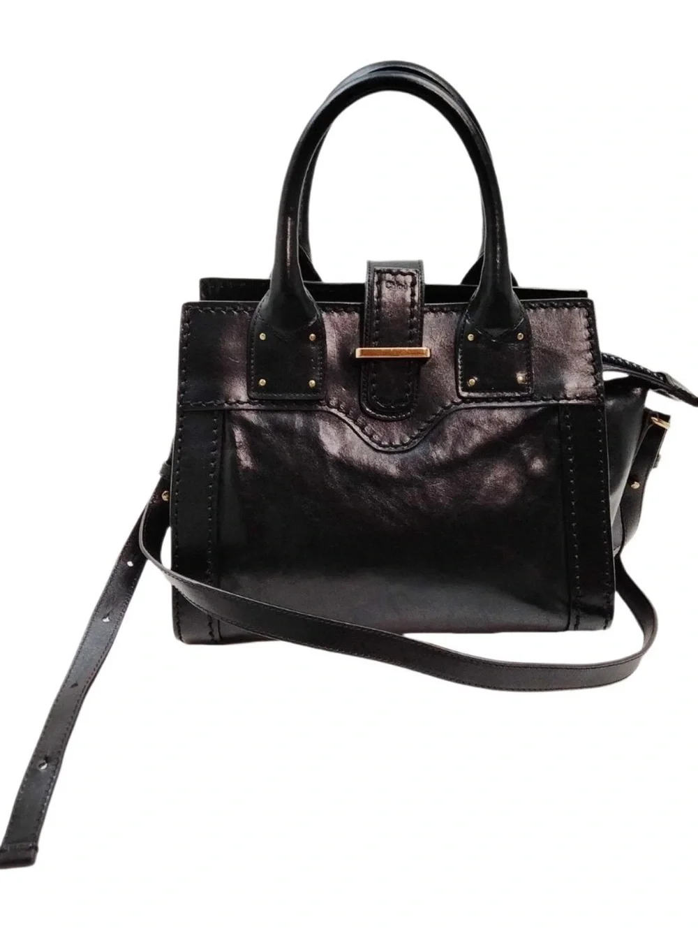 Black Leather Chloe Bag